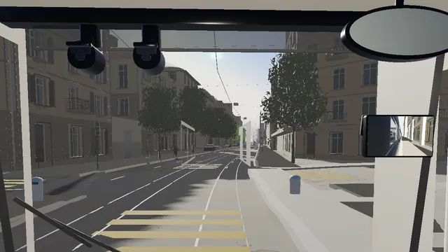 Führerstand an der Haltestelle Opernhaus, 16. Oktober